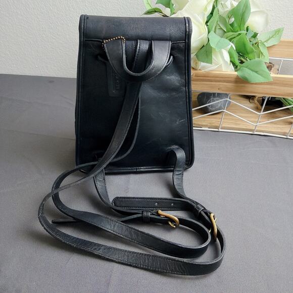 Vintage Coach 9960 Black Leather Mini Daypack Backpack main image 10
